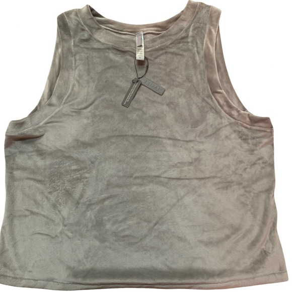 SKIMS NEW WITH TAGS cropped Velvet Tank SZ 4XL IN GREY-please See Measurements - Picture 2 of 4